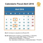 Calendario Fiscal Abril 2016