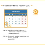 Calendario Fiscal Febrero 2017: Modelo 347