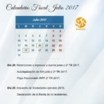 Calendario Fiscal Julio 2017